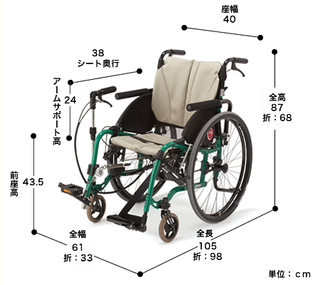 足駆動式車いす 新ペダモ