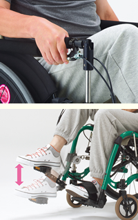 足駆動式車いす 新ペダモ