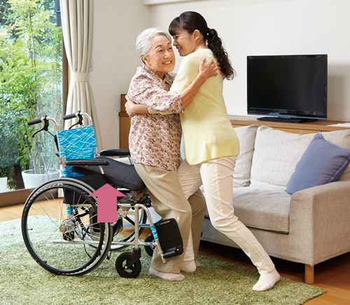 電動リフトアップ車いすL78(介助用)