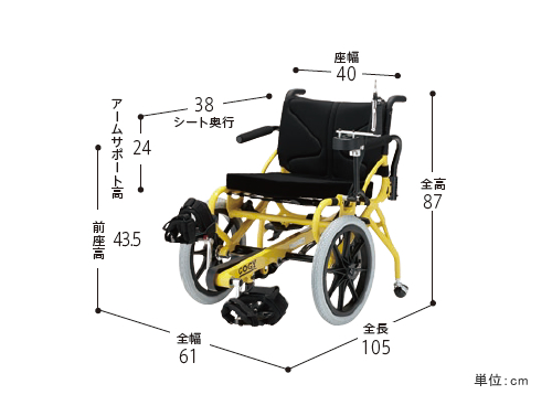 自分の脚で漕いで移動する車いす Cogy コギー プロファンド ノーパンク仕様 リハビリにものレンタル フランスベッドの介護レンタル Com