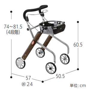 屋内専用歩行車 レッツゴーミニ 117504