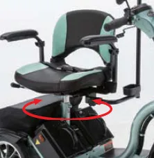 ハンドル形電動車いす